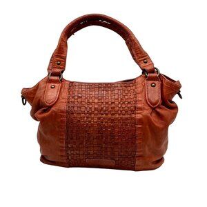 Liebeskind Brown Woven Leather Berlin Dominique Shoulder Bag